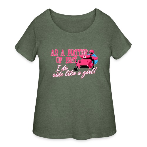 Ride Like a Girl - Women's Curvy T-Shirt