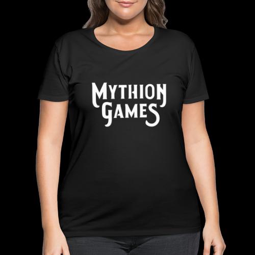 Mythion Logo White - Women's Curvy T-Shirt