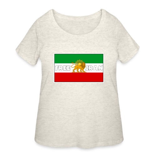 Free Iran For Ever - Women's Curvy T-Shirt