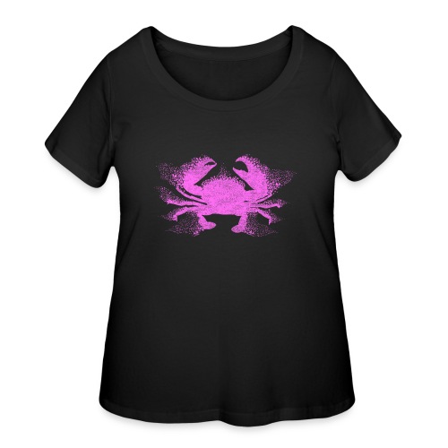 South Carolina Crab in Pink - Women's Curvy T-Shirt