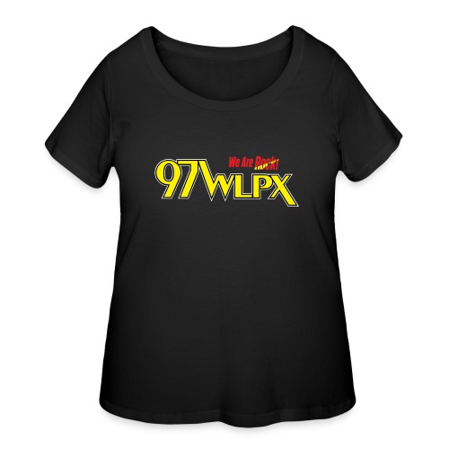 97 WLPX - We are Rock! - Women's Curvy T-Shirt