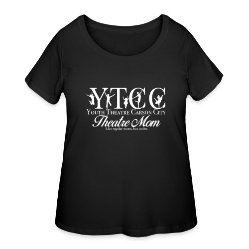 YTCC Mom Logo white - Women's Curvy T-Shirt