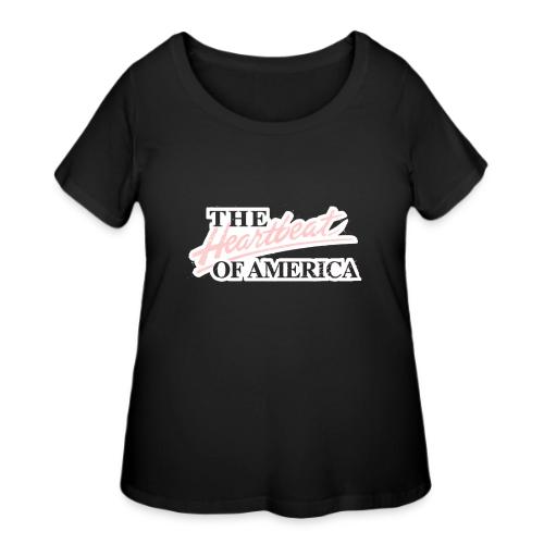 The Heartbeat of America - Women's Curvy T-Shirt