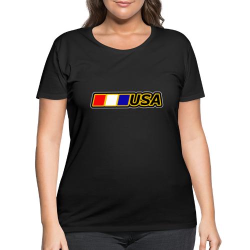 USA - Women's Curvy T-Shirt