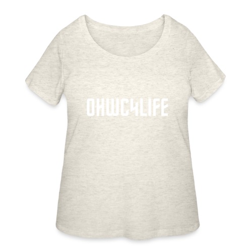 OHWC4LIFE text WH-NO-BG - Women's Curvy T-Shirt