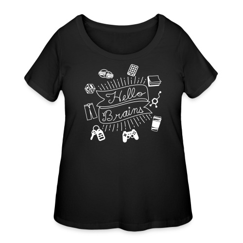 Hello Brains! - Women's Curvy T-Shirt