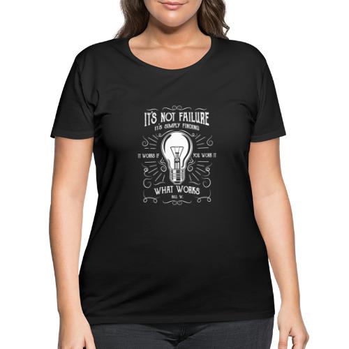 It's not failure it's finding what works - Women's Curvy T-Shirt