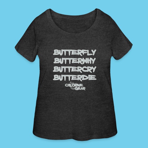 Butterwhy.png - Women's Curvy T-Shirt