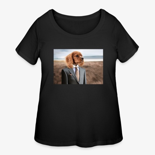 Funny Dog - Women's Curvy T-Shirt
