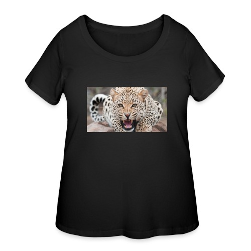 gandex ru 26 6055 evil leopard - Women's Curvy T-Shirt