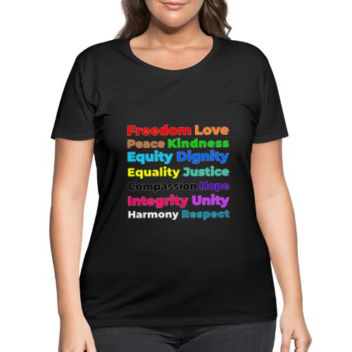 Words of Light - Women's Curvy T-Shirt