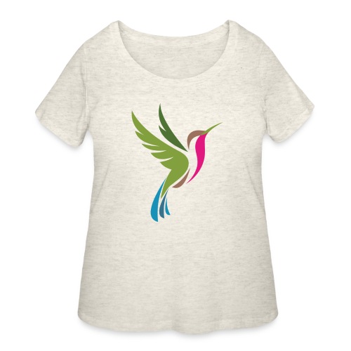Hummingbird Spot Logo Products - Women's Curvy T-Shirt