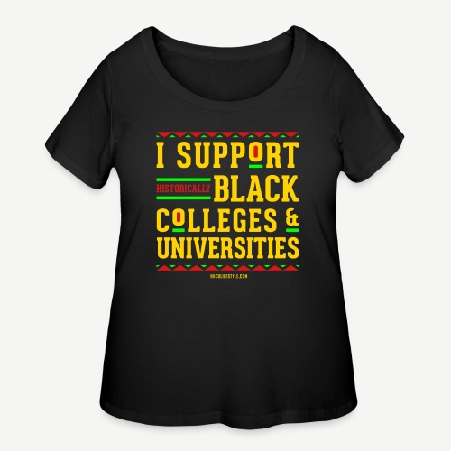 I Support HBCUs - Women's Curvy T-Shirt