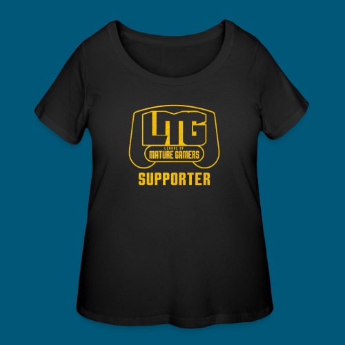 LMG Block Logo Supporter Tshirt - Women's Curvy T-Shirt