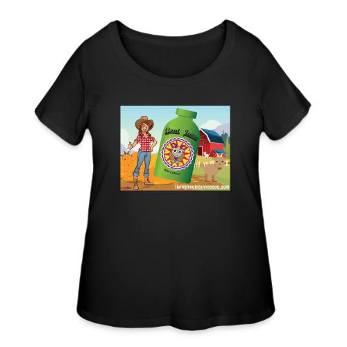Nicole Sauce's Goat Juice - Women's Curvy T-Shirt