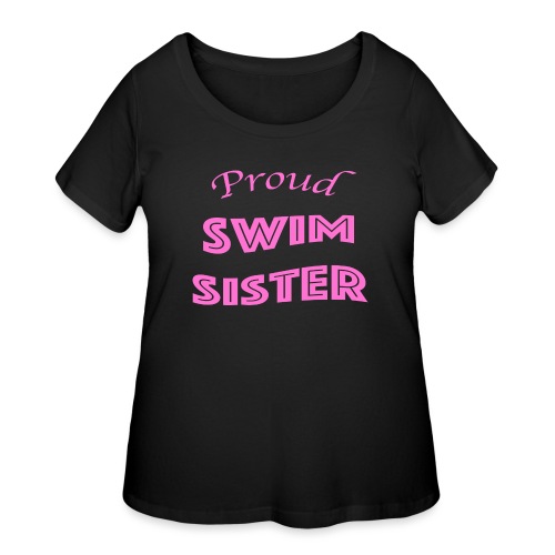 swim sister - Women's Curvy T-Shirt