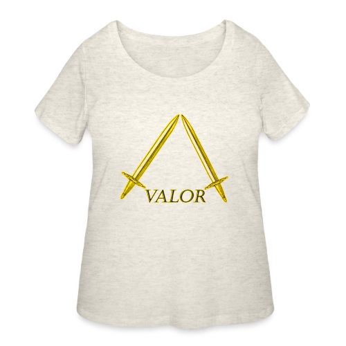 Valor Golden Graphic - Women's Curvy T-Shirt