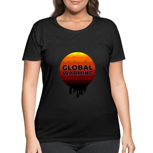 Global warming - Women's Curvy T-Shirt