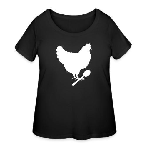 Cosmopolitan Cornbread Hen & Spoon Logo - Women's Curvy T-Shirt