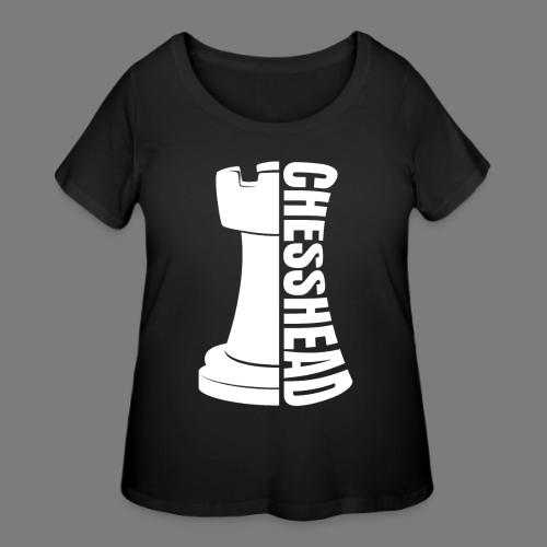 Chesshead Design for Chess Fans - Women's Curvy T-Shirt