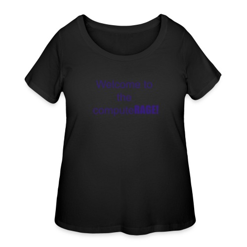 welcome to the computer age - Women's Curvy T-Shirt