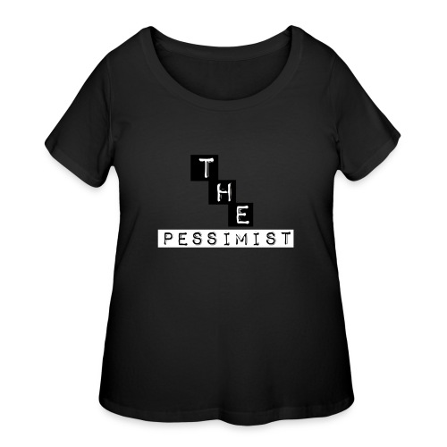 The pessimist Abstract Design - Women's Curvy T-Shirt