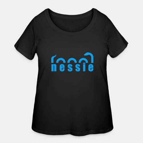 Nessie Lake Monster Fun Loch Ness Design - Women's Curvy T-Shirt