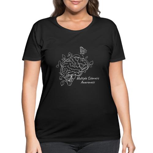 Growing Through MS - Multiple Sclerosis Awareness - Women's Curvy T-Shirt