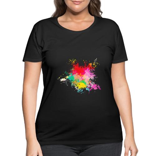 Psychedelic: Color Storm - Women's Curvy T-Shirt