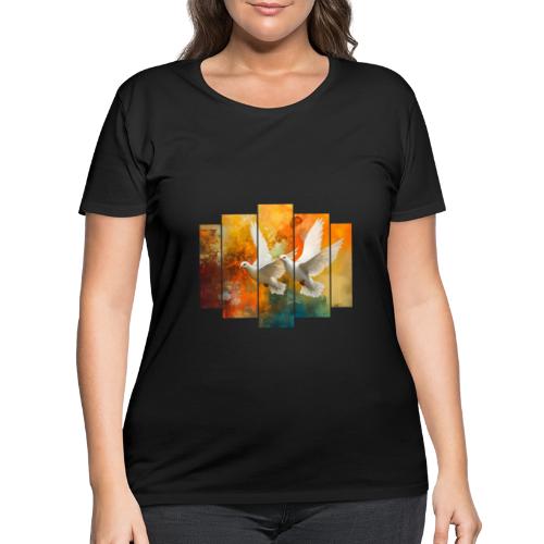 Wings of Peace - Women's Curvy T-Shirt