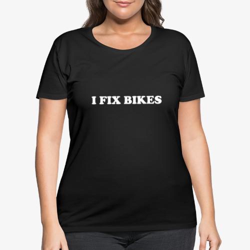 i fix bikes - Women's Curvy T-Shirt