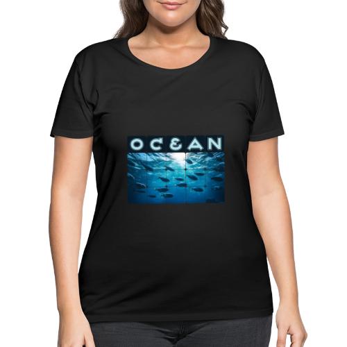 Ocean: Silver Tide - Women's Curvy T-Shirt