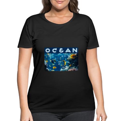 Ocean: Underwater Radiance - Women's Curvy T-Shirt