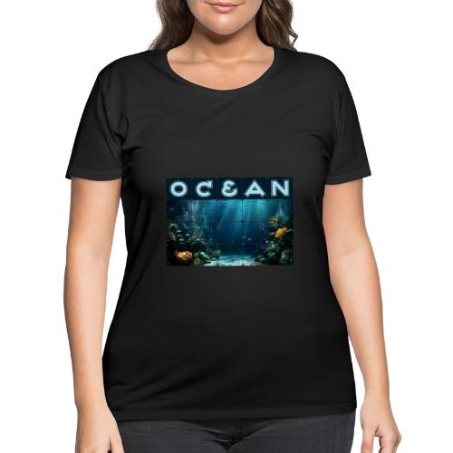 Ocean: Rainbow Reef Life - Women's Curvy T-Shirt