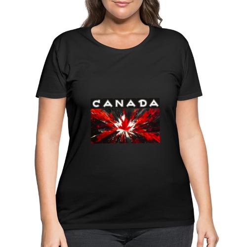 Canada Splash - Women's Curvy T-Shirt