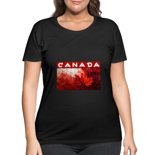 Canada Painted Pride - Women's Curvy T-Shirt