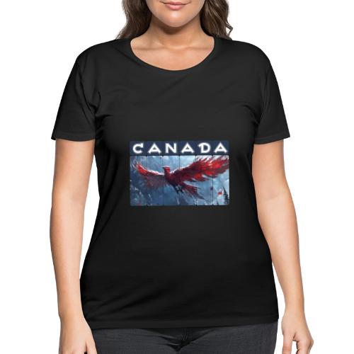 Canada Rising - Women's Curvy T-Shirt