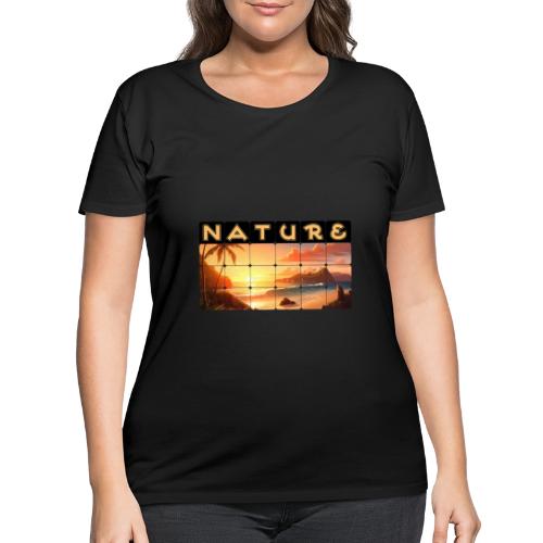 Nature: Tropical Twilight - Women's Curvy T-Shirt
