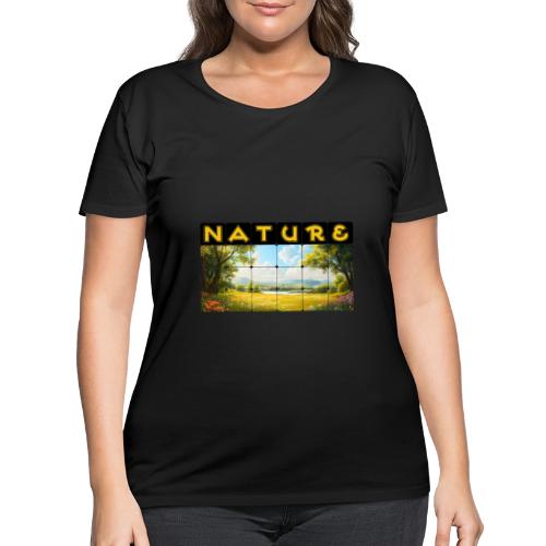 Nature: Summer Fields - Women's Curvy T-Shirt