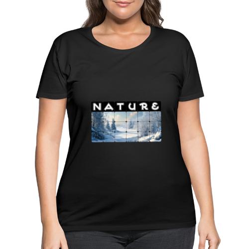 Nature: Frozen Horizon - Women's Curvy T-Shirt