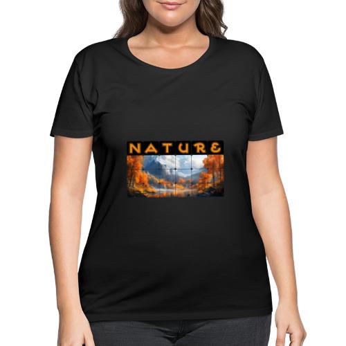 Nature: Golden Autumn Escape - Women's Curvy T-Shirt