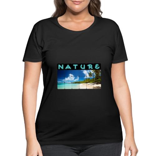 Nature: Island Bliss - Women's Curvy T-Shirt