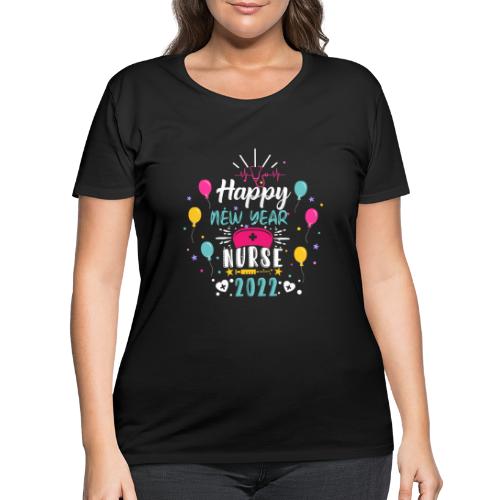 Funny New Year Nurse T-shirt - Women's Curvy T-Shirt