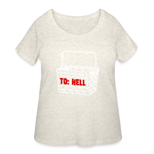 Going to Hell in a Handbasket - Women's Curvy T-Shirt