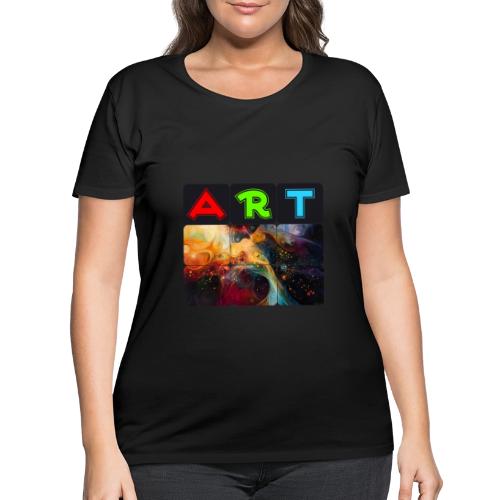 Waves of Art - Women's Curvy T-Shirt