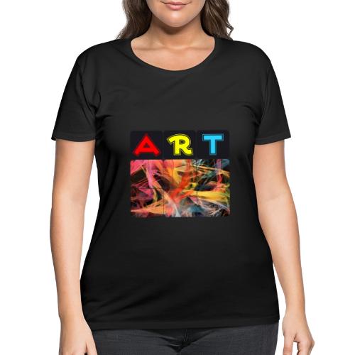 Chaotic Threads of Art - Women's Curvy T-Shirt