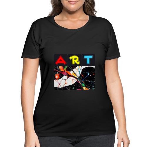 Art in Motion: Color Unleashed - Women's Curvy T-Shirt