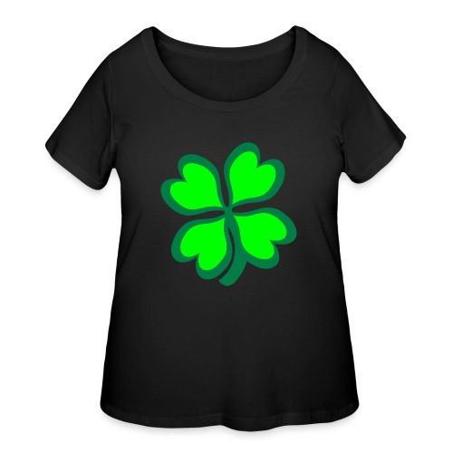 4 leaf clover - Women's Curvy T-Shirt