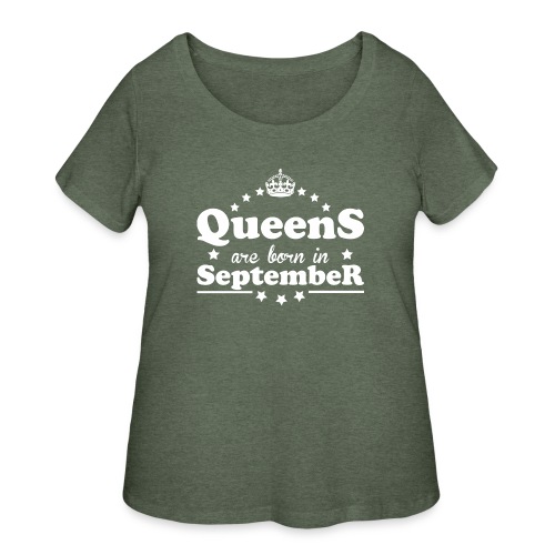 Queens are born in September - Women's Curvy T-Shirt