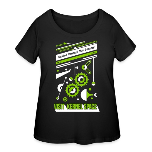 Kernel Space - Women's Curvy T-Shirt
